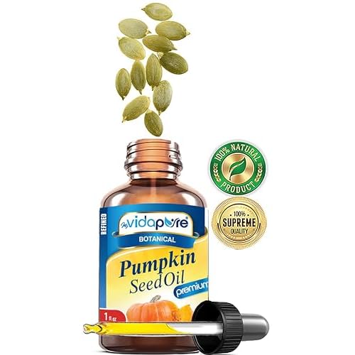 MYVIDAPURE PUMPKIN SEED OIL WILD GROWTH Pure REFINED for Skin, Face, Body, Hair and Lip Care (1 Fl Oz)