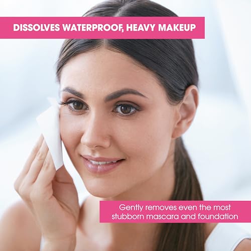 Diamond Wipes Makeup Remover - 50 Count, Alcohol-Free, Vitamin E