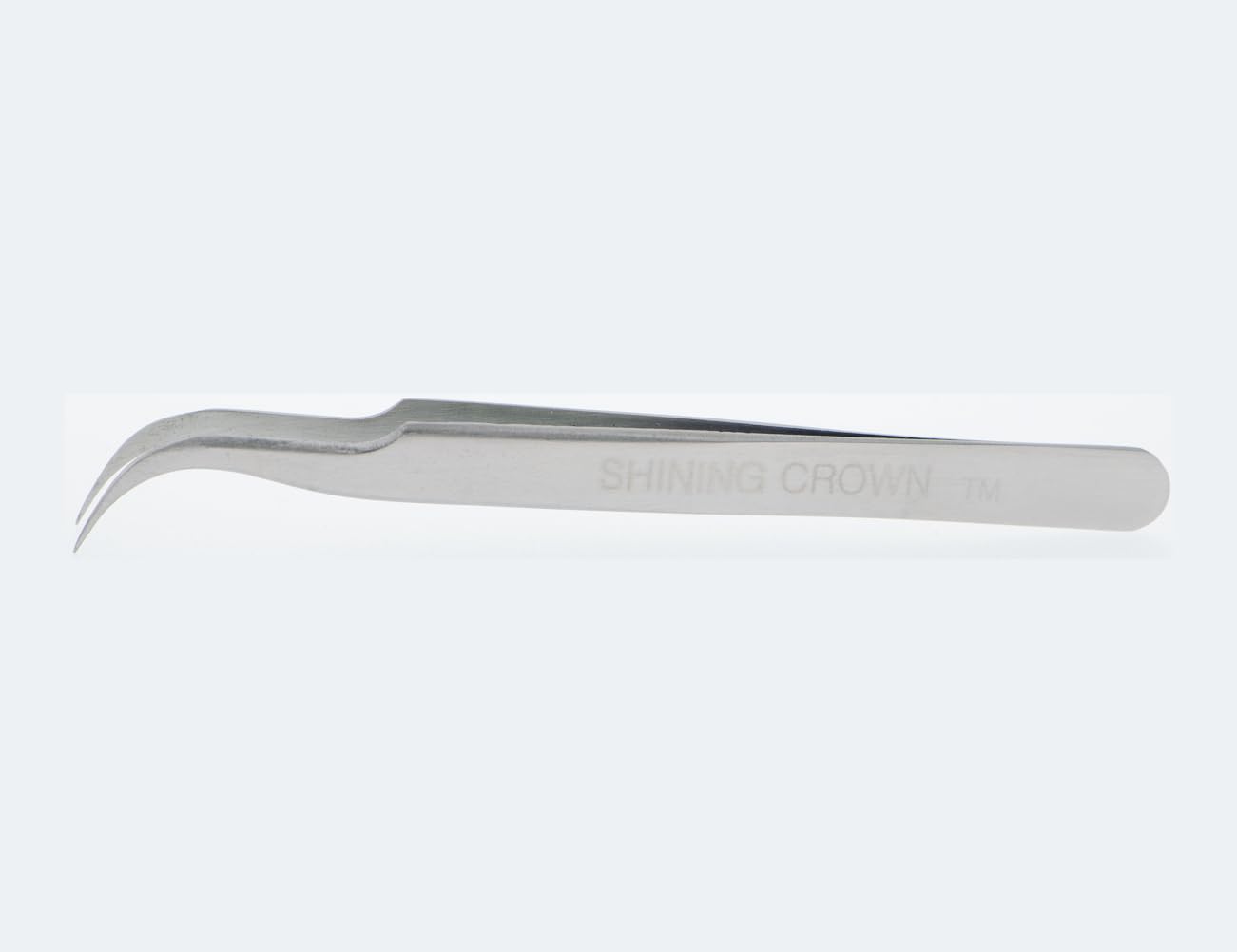 SHINING CROWN Curved Tweezers for Eyelash Extensions 1PC