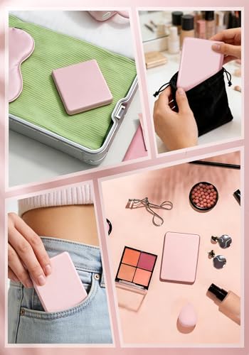 SisKokoro Rechargeable 30X Magnifying Travel Mirror with Light