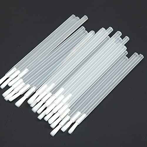 PYO Cookie Paint Brush Disposable Lip Brushes Mini Paint Brush Cookies Disposable Nail Polish Brush Paint Your Own Cookie Food Safe Paint Brushes Mini Paint Brushes Cookies (50, Clear)