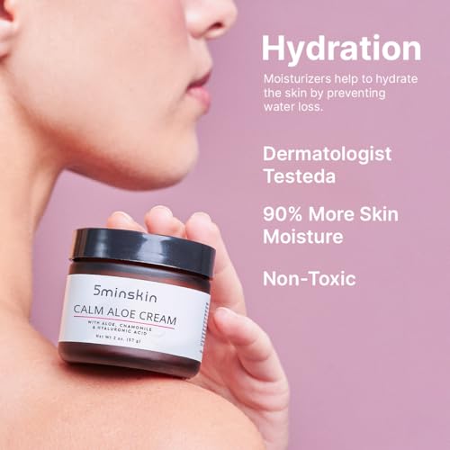 5minskin Body Moisturizer with Aloe, Hyaluronic Acid & Chamomile - Hydrating Daily Cream for Dry Skin
