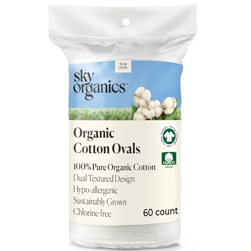 Organic Cotton Makeup Remover Pads, Dual-Textured, GOTS Certified
