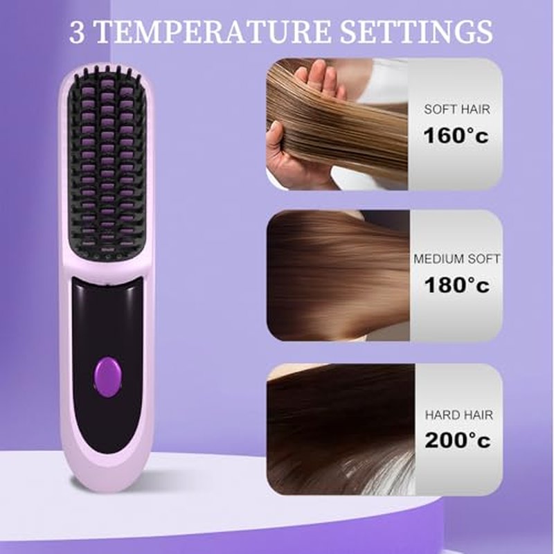 KNISUZ Go Brush Pro Mini Hair Straightener for Short Hair