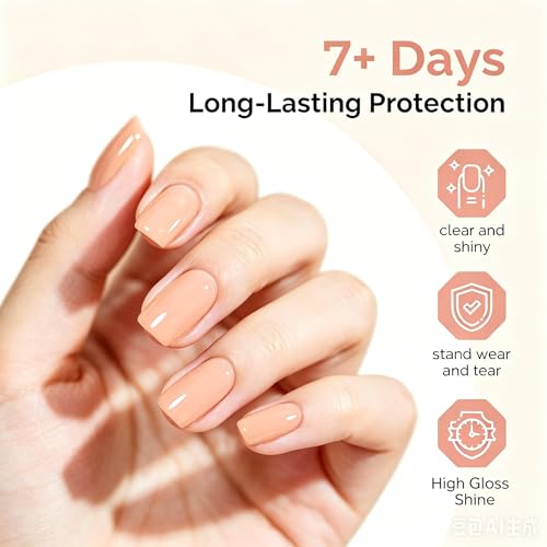 Modelones Nail Strengthener & Growth Polish - Natural Nude 15ml