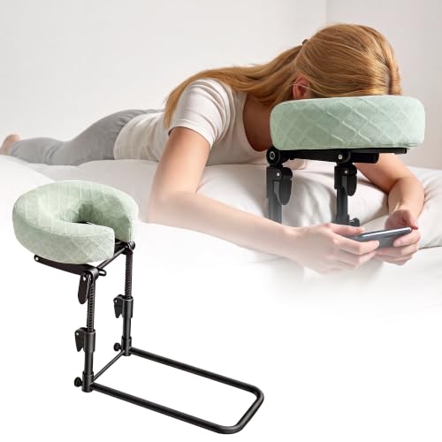 Adjustable Massage Headrest for Bed | Memory Foam Face Cradle