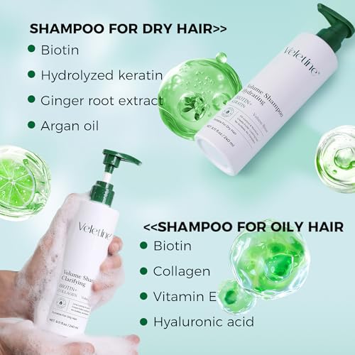 Veletine Volumizing Shampoo for Fine & Oily Hair - 240ml