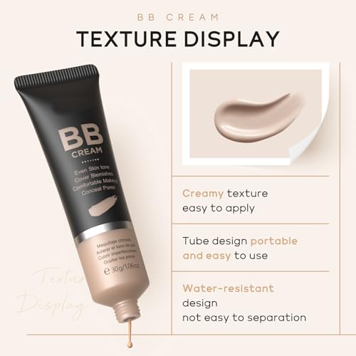 BB Cream Tinted Moisturizer SPF - Full Coverage Concealer, Tan 320