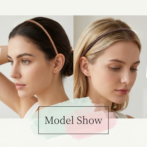 8-Piece Non-Slip Toothed Headbands Set for Women