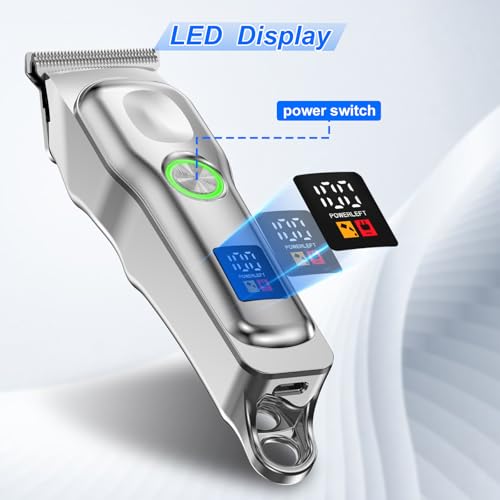 DONGYIN Mini Cordless Hair Clippers for Men with LED Display