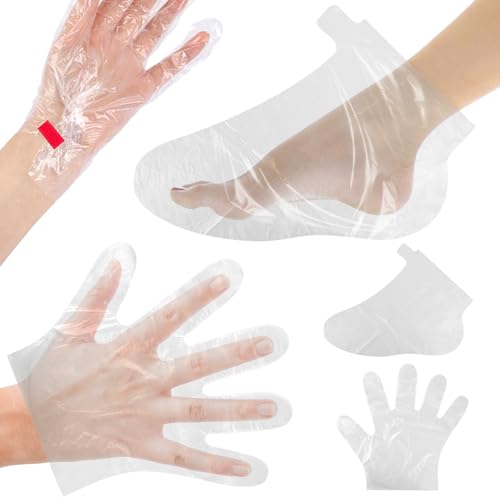 Disposable Paraffin Wax Liners for Hands and Feet - 200 Pack Spa Bags