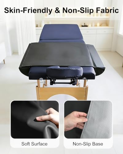 Massage Table Arm Extenders - 7.8" Wide PU Leather Pads