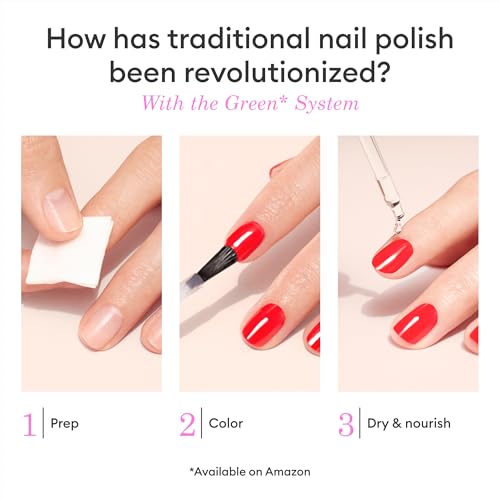 Manucurist Green Natural Nail Polish - Halo Milky Mauve, Plant-Based
