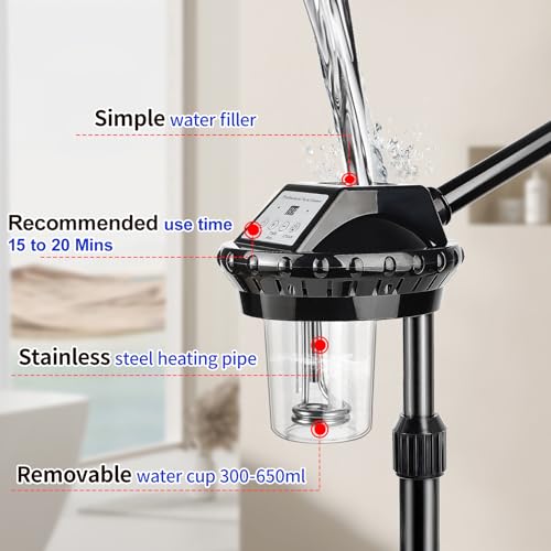 Professional Facial Steamer with Ozone & Timer on Wheels