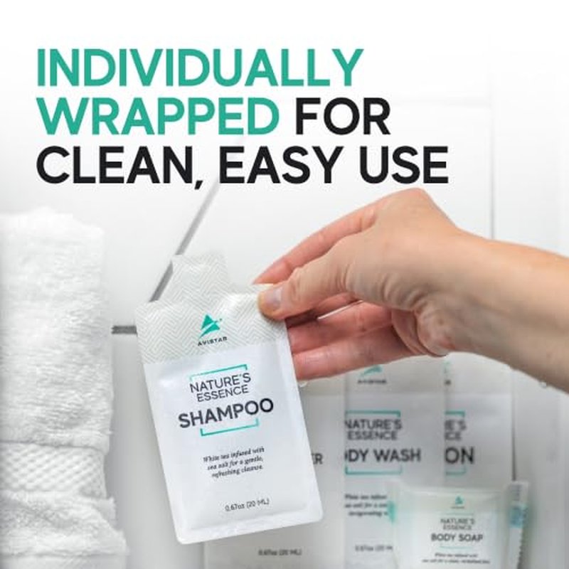 100 Hotel Toiletries Bulk Set - Shampoo, Conditioner & Soap