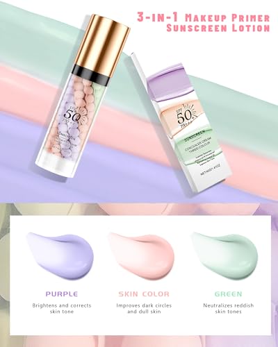 3-in-1 Color Correcting Primer SPF 50 with Moisturizing Oil Control