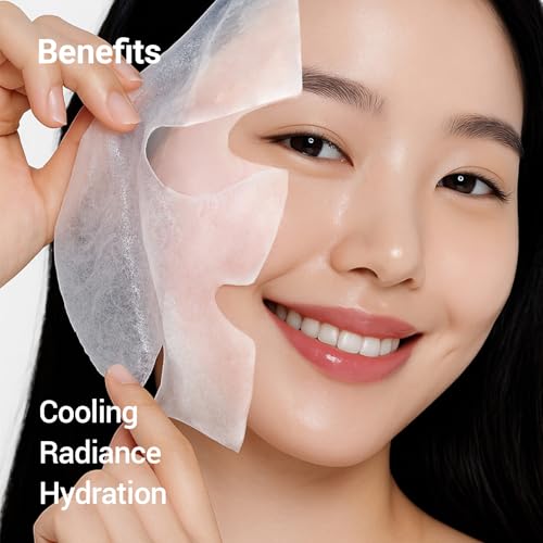 Cool Moist Mask, Overnight Face Mask for Cooling Care. Proven to reduce and calm overheated skin with redness, while supporting the skin moisture barrier. Korean Skincare (30g, 5ea).