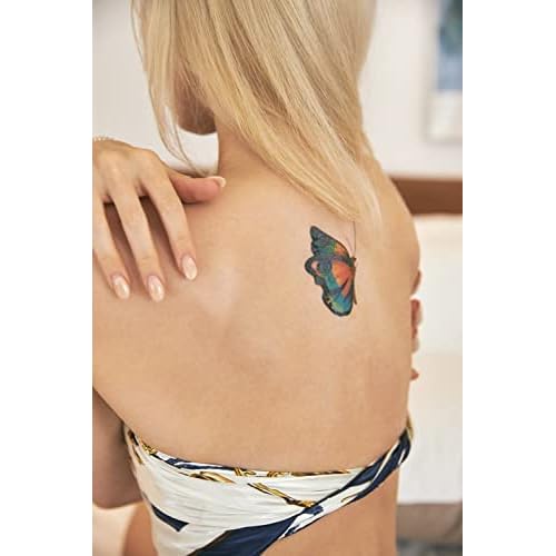 Sunnyscopa Printable Temporary Tattoo Paper for INKJET printer - US LETTER SIZE 8.5"X11", 10 SHEETS - DIY Personalized Image Transfer Sheet for skin - Custom Waterslide Decal Stencil Henna
