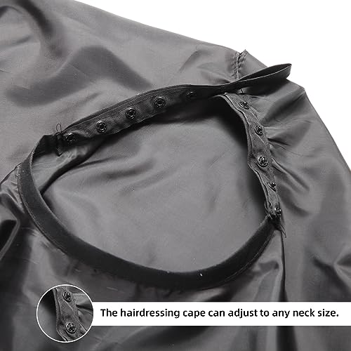 Professional Hair Cutting Cape Waterproof 57" x 51" Black
