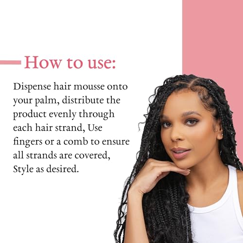 Camille Rose Style & Set Foam, Mint Condition ? Sea Moss & Aloe Vera Hair Styling Mousse, Curl Defining, Volumizing + Frizz Control, 8 Oz
