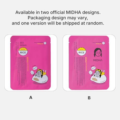 MIDHA RICE MILK MASK NUTRI FIRMING, 0.77fl.oz/23ml x 5set,Lifting and Firming, Nourishing Care, Elasticity-Boosting, Hydrating, Deep Moisture, Skin Bounce, Non-Sticky, Daily Face Sheet mask