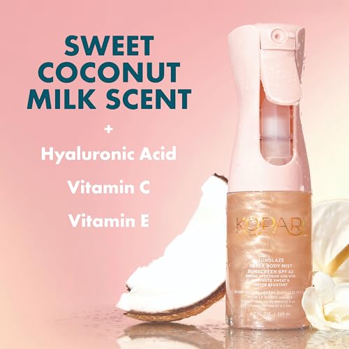 Kopari Rose Gold Sunglaze SPF 42 Body Mist Sunscreen