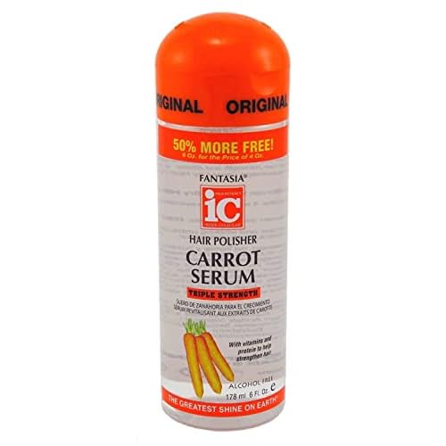 Fantasia Hair Polisher Carrot Serum Triple Strength 6 Ounce (178ml)
