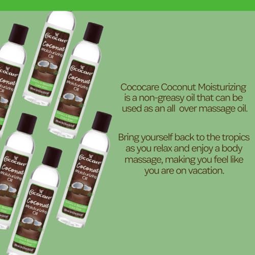 Cococare Coconut Moisturizing Oil 8.5 Fl Oz. - Formulated with Natural Coconut Oil - Lightweight