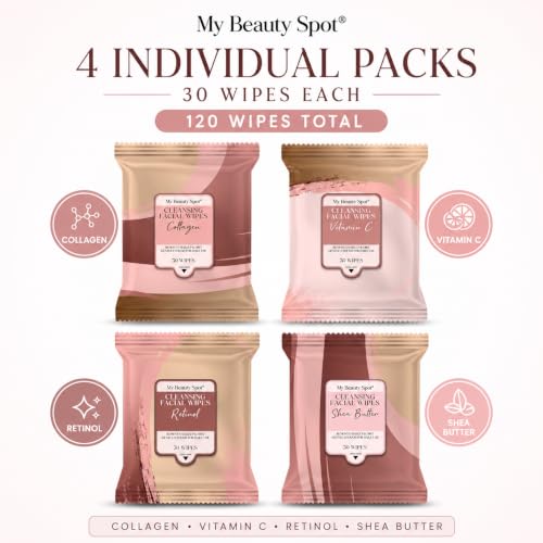 My Beauty Spot Cleansing Facial Wipes - 120 Makeup Remover Wipes
