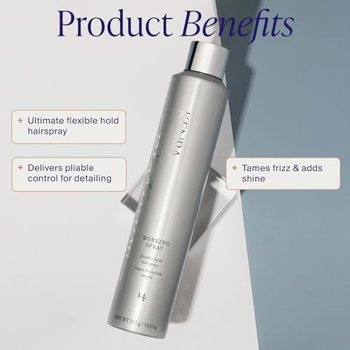 Kenra Professional Platinum Working Spray 14 50% VOC Flexible Hold Non-Sticky Hair Spray - Fast-Drying, Volume & Shine, All Hair Types