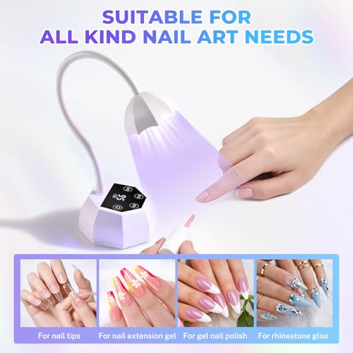 YSC Cordless 27W UV Nail Lamp with Smart Sensor & 4 Timers