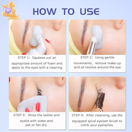 Lash Extension Shampoo 60ml + Brush & Rinse Bottle