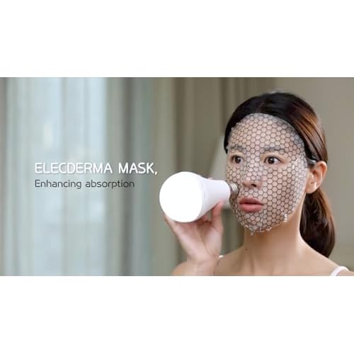 Roll Face Mask Sheet Elec Derma (8pcs) - Korean Deep Hydrating Collagen Hydrogel Mask for Women - Glass Skin Moisturizing Overnight Skincare
