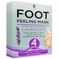 Lee Beauty Exfoliating Foot Peeling Mask for Dry Cracked Feet - 4 Pack