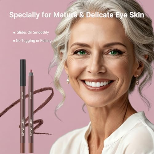 Brown Creamy Eyeliner Pencil for Mature Eyes – Waterproof