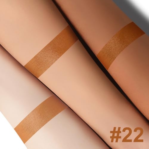 Cream Bronzer Stick, Multi-use Contour Stick for Face Shaping, Matte Finish Beauty Wand for Sculpt the Face, Easy to Apply, Longwear, Waterproof, Buildable and Blendable Color (#22, 1PC)
