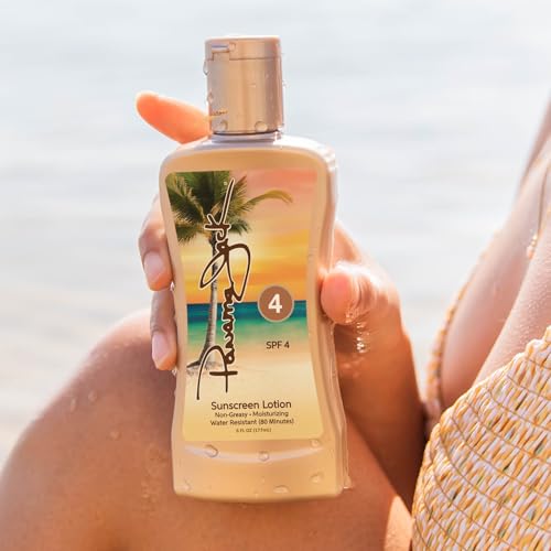 Panama Jack Sunscreen Tanning Lotion - SPF 4, PABA, Paraben, Gluten & Cruelty Free, Antioxidant Moisturizing Formula, 6 FL OZ (Pack of 6)
