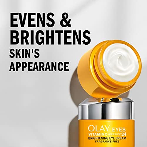 Olay Vitamin C + Peptide 24 Eye Cream, Fragrance-Free, 0.5 oz