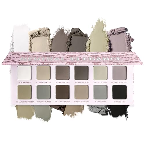 Matte Eyeshadow Palette 12 Colors Cool Toned for Mature Women