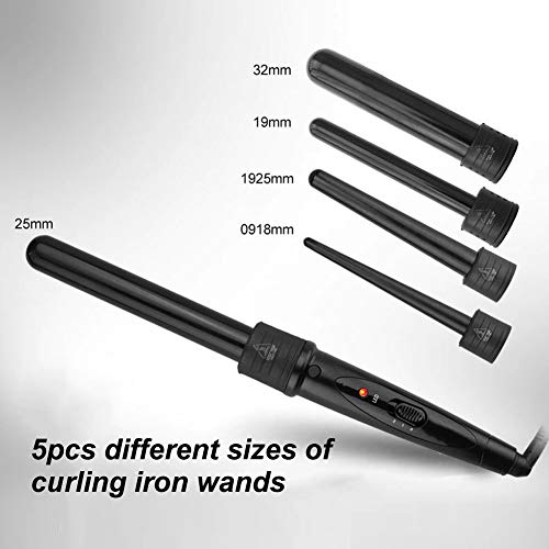 Yosoo 5-in-1 Curling Iron Set with Interchangeable Ceramic Barrels