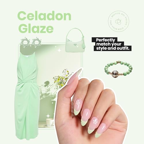Beetles Pastel Green Nail Polish - Quick Dry Mint 15ml