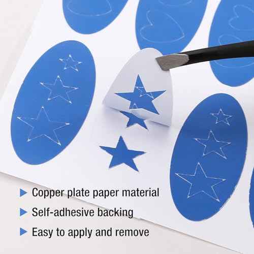 8 Sheets Eyeliner Stencil Stickers, Star Eye Winged and Smokey Eyeshadow Applicators Shaper Tool, Makeup Stencils Stickers for All Eye Shapes