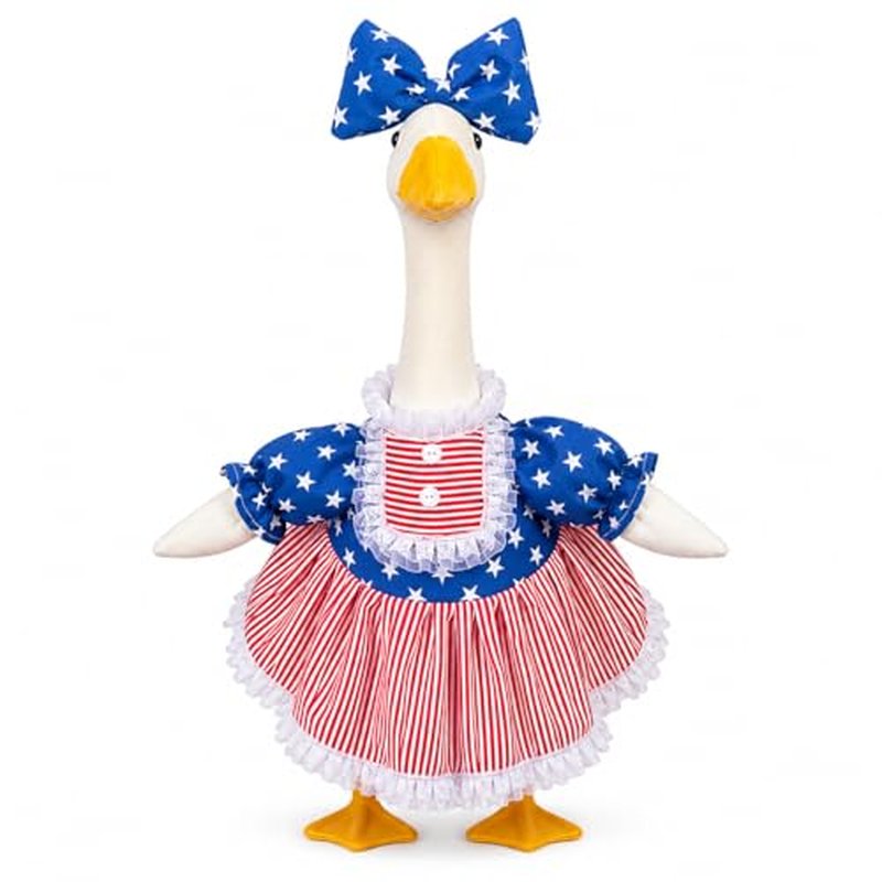Patriotic 4th of July Porch Goose Outfit for 23 Inch Statue