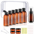 Travel Bottle Set 10pc TSA Approved Leak Proof Toiletries Kit