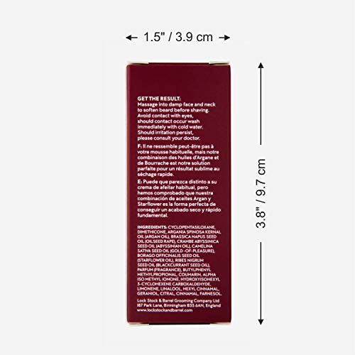Lock Stock & Barrel Argan Blend Shave & Beard Oil For Men 50 ml