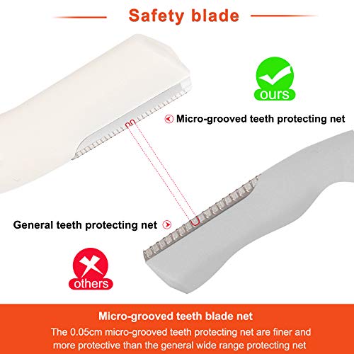 3Pcs Eyebrow Razor Trimmer, Multipurpose Exfoliating Dermaplaning Home Skin Care Safety Tool, Professional Facial Hair Removal,Shaver and Eyebrow Shaper For Women & Man