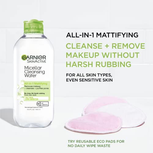 Garnier Micellar Water Cleanser & Makeup Remover, 13.5 Fl Oz