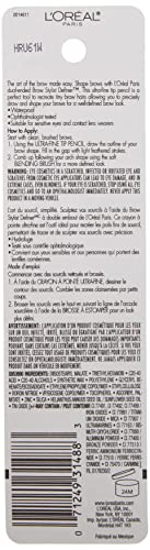 L'Oreal Paris Brow Stylist Definer Waterproof Eyebrow Pencil, Brunette