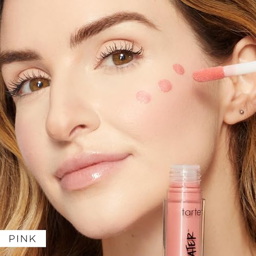 tarte maneater blush & glow cheek plump ? Lightweight Cheek Tint & Illuminator with Coconut Water, Hyaluronic Acid & Vitamin E for Hydrated, Smooth, Radiant Finish, Vegan & Cruelty Free