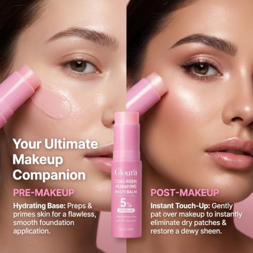 Pink Collagen Multi-Use Balm Stick | Hydrating Face & Lip Moisturizer